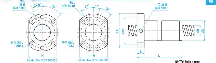 TBI DFS03205-3.8 tbi滚珠丝杆技术资料